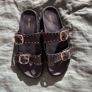 NEW Aldo Kravis Slide Sandal Black Size 10